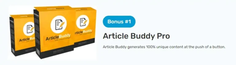 article buddy pro bonus #1