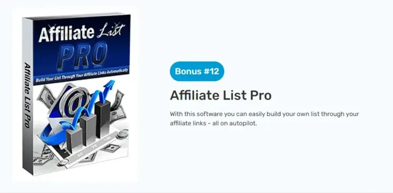 Affiliate list bonus #12